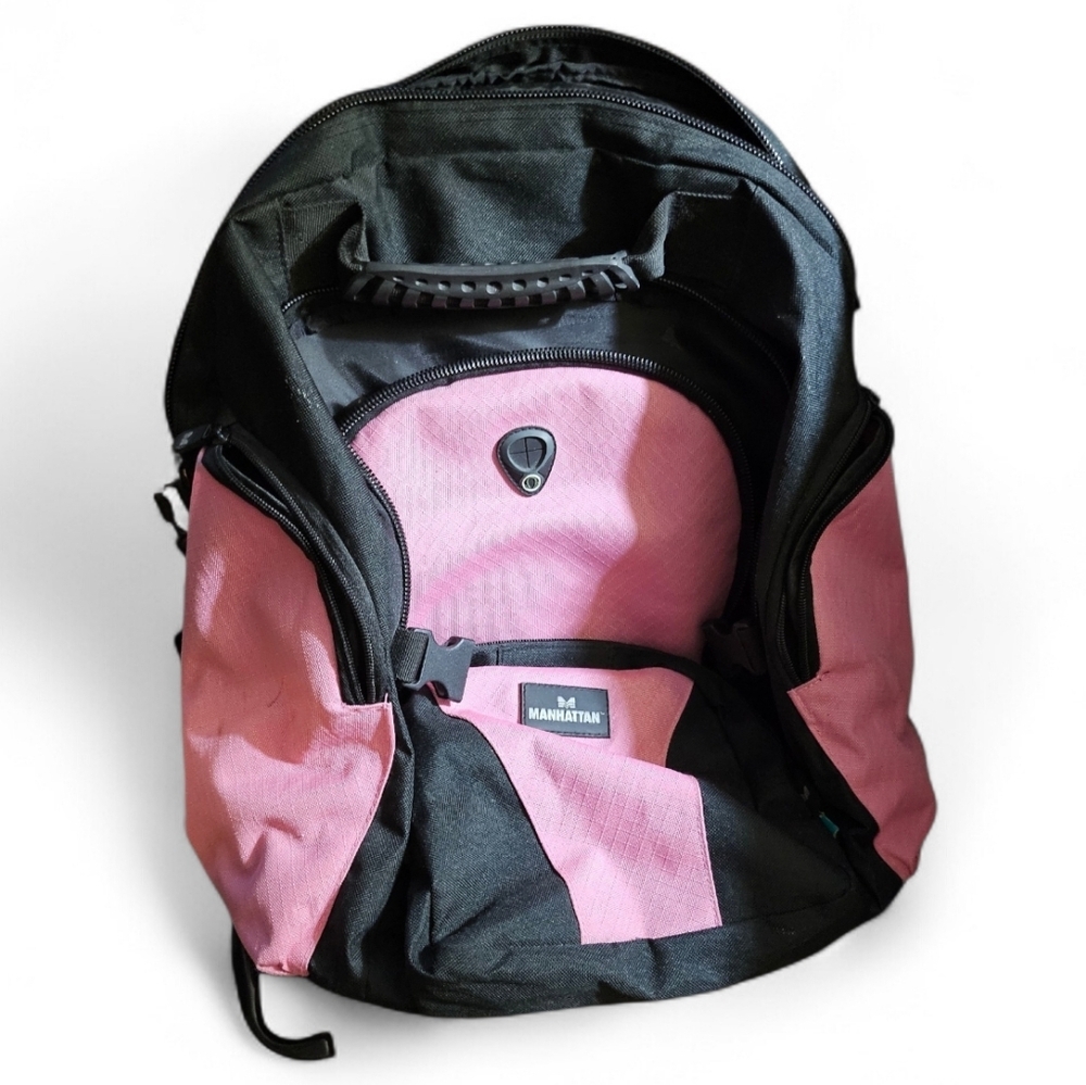 Y2K Manhattan Pink/Black Large Backpack - Picture 16 of 16